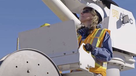 Hydro leadership experiences the trades for a day