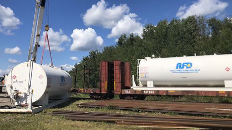 Installation temporaire de générateurs à Pukatawagan